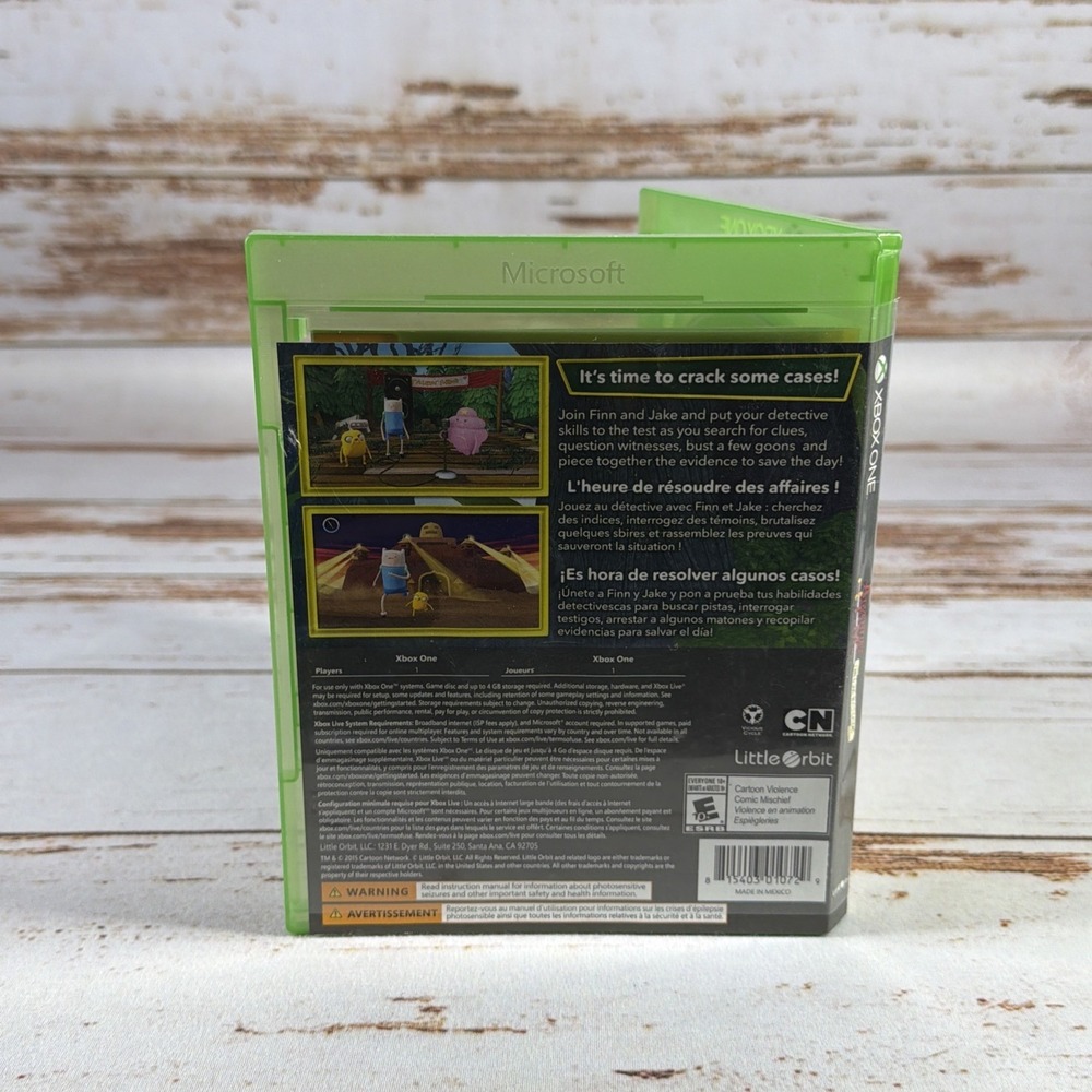 Adventure Time: Finn & Jake Investigations (Xbox One, 2015) CIB Good - Picture 4 of 4